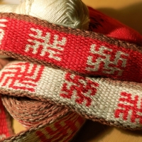 Karetkový pás - slovanské symboly / Tablet woven slavic  band