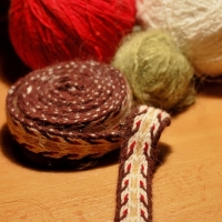 Karetkový pás - první pokusy / Tablet woven band