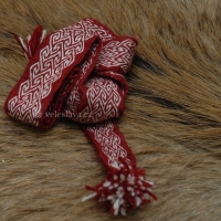 Karetkový pás - cik cak / Tablet woven band