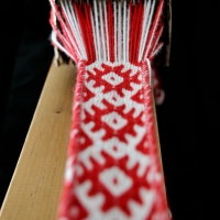 Karetkový pás - slovanský svatební / Tablet woven slavic wedding band