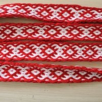 Karetkový pás - slovanský svatební / Tablet woven slavic wedding band