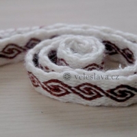 Karetkový pás - vlny / Tablet woven band