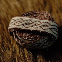 Karetkový pás - zamotanec / Tablet woven band Birka