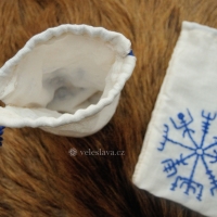 Ægishjálmur & Vegvísir - lněné pytlíky / linen small bags