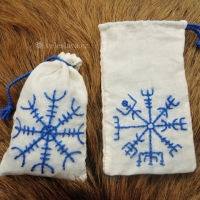 Ægishjálmur & Vegvísir - lněné pytlíky / linen small bags